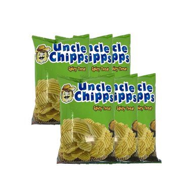 Uncle Chipps Classic Salted Potato Chips Pack of 6 – Indian Snacks UK